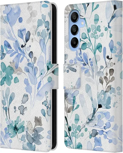 Vista 180 de Head Case Designs Officially Licensed Ninola Beige Wild Grasses Leather Wallet Case Compatible with Samsung Galaxy A07 4G