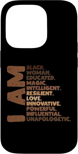Vista 17 de I Am Black Woman Melanin Africa Pride History BHM Women Gift Case for iPhone 17