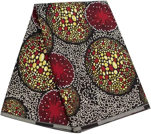 Vista 7 de La cera real africana imprime el material 6 yardas 1254 del algodón de Ankara de la tela