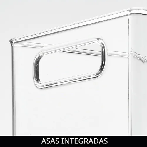 Vista 5 de iDesign Organizador apilable de cocina, 8 x 6 x 14.5 pulgadas, transparente