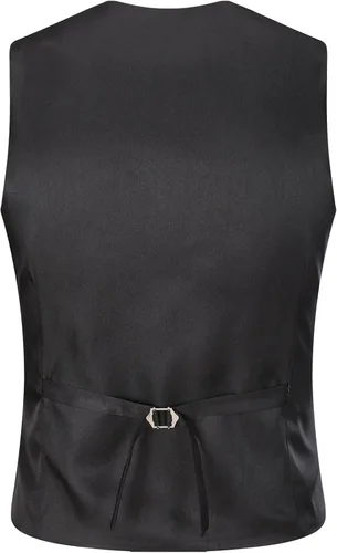 Vista 5 de AOYOG - Chaleco formal de negocios de hombres para traje o esmoquin