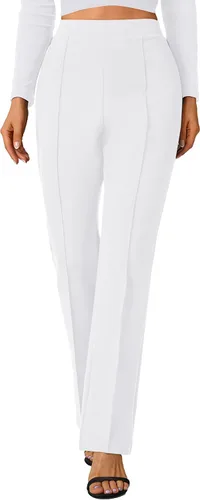 Vista 65 de Urban CoCo Pantalones de trabajo elásticos con corte de bota, pantalones de yoga pequeños para oficina casual