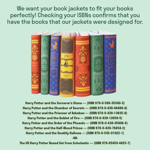 Vista 11 de Juniper Books House Mashup - Solo fundas para libros, compatibles con la serie Harry Potter de tapa dura, libros no incluidos