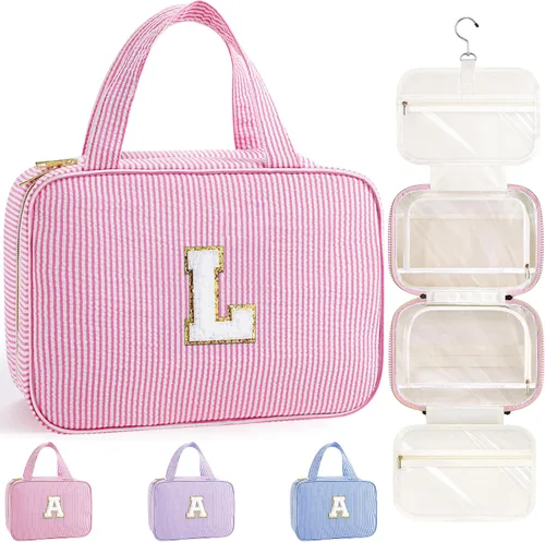 Vista 50 de TOPEAST Regalos de Navidad para Mujeres, Adolescentes y Niñas - Bolsa de Aseo Colgante de Viaje y Bolsa de Maquillaje, Bolsa de Aseo Personalizada