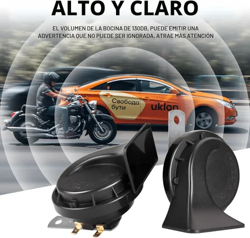 Vista 8 de FARBIN Bocina de coche impermeable de 12 V para coche, kit de bocina de caracol eléctrico de doble tono, universal para cualquier vehículo de 12 V