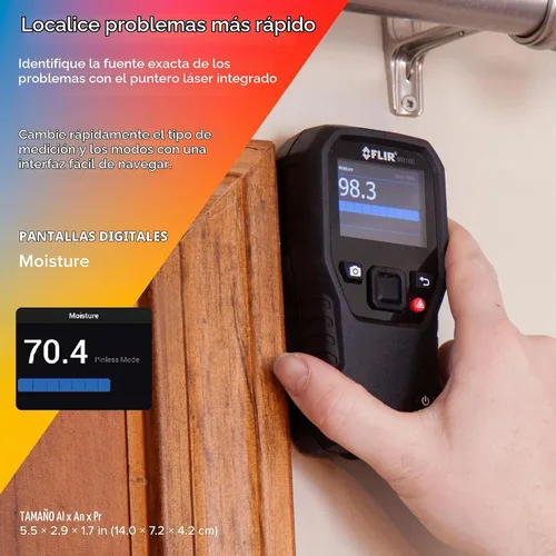 Vista 6 de FLIR MR160 - Higrómetro con imagen térmica - con IGM (Medición guiada por infrarrojos), con pin y sin pin