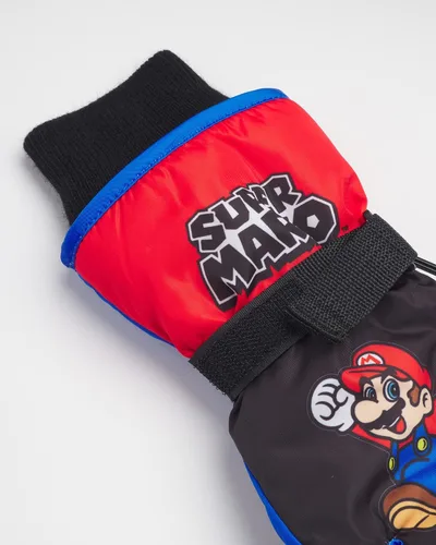 Vista 4 de Nintendo Guantes de esquí de Mario Bros. - Guantes de esquí de Super Mario Bros. (2-7)