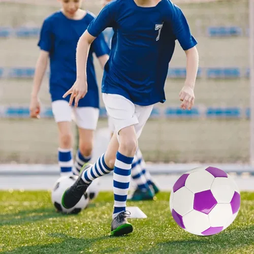 Vista 7 de Balón de fútbol AYANICA tamaño 3, 4, 5 para práctica y entrenamiento, regalo para niños, niñas y jóvenes, viene con bomba y aguja