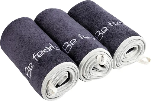 Vista 11 de Juego de toallas de gimnasio de microfibra para hombres y mujeres, toallas súper suaves y de secado rápido para fitness, yoga, ciclismo, natación