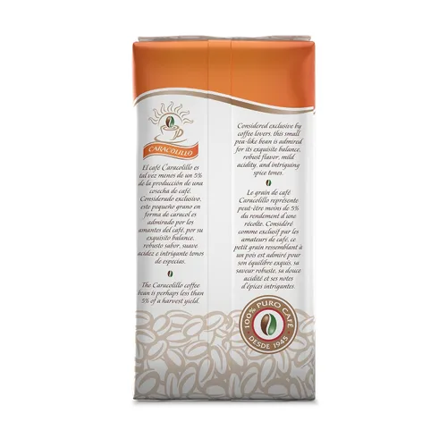 Vista 2 de Café Santo Domingo Caracolillo, bolsa de 16 onzas, café de grano entero Peaberry - Producto de la República Dominicana (paquete de 1)