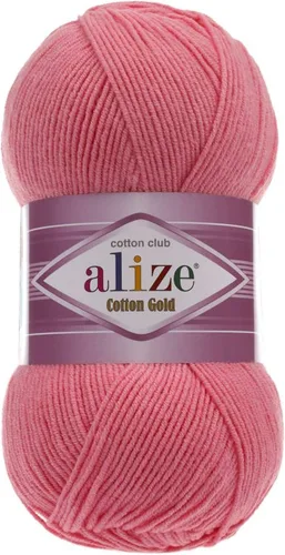 Vista 35 de 55% algodón 45% acrílico Alize Cotton Gold Yarn 1 madeja/bola 3.53 oz 360 yardas (1-crema)