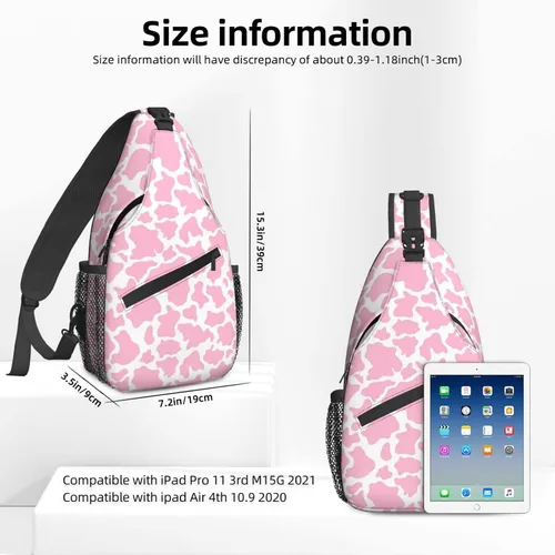 Vista 2 de Famame Mochila bandolera para el pecho, bolsa de hombro, gimnasio, ciclismo, viajes, senderismo, mochila para hombres y mujeres, Multicolor22