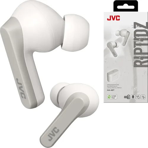 Vista 8 de JVC RIPTIDZ - Audífonos inalámbricos con sensor táctil, uso de un solo oído, IPX5, Bluetooth 5.1, batería de larga duración (hasta 30 horas), HAA9TB