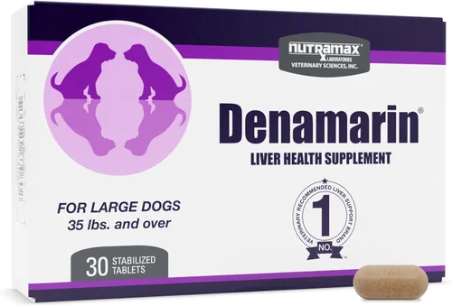 Vista 9 de Nutramax Laboratories Denamarin Suplemento de salud hepática para perros medianos - Con S-adenosilmetionina (SAMe) y silibina, 30 tabletas