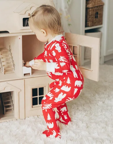 Vista 38 de VAENAIT BABY Infant Toddler Kids Adult Couple Family Matching Women Men Christmas Pjs Xmas Holiday Buffalo Plaid Pajama Set