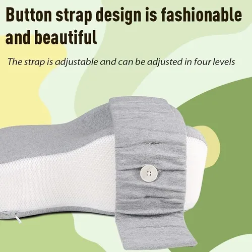 Vista 5 de Almohada de rodilla cómoda para personas que duermen de lado, almohada de espuma viscoelástica para aliviar el dolor de cadera, espalda y ciática