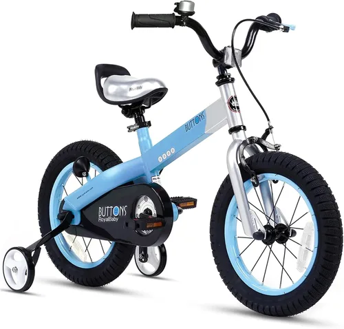 Vista 13 de Royalbaby Bicicleta Cubetube para niños de 3 a 9 años, bicicleta para niños pequeños de 12, 14, 16, 18 y 20 pulgadas, con ruedas de entrenamiento