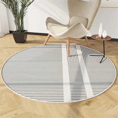 Vista 7 de Tapete para silla de oficina para suelo de madera dura, computadora, videojuegos, protector de piso, tapete redondo de protección de azulejos de A1