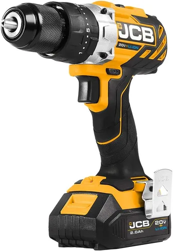 Vista 3 de JCB Herramientas - JCB - Taladro de martillo sin escobillas de 20 V - Incluye batería de 2.0 Ah - Cargador de 2.4 A, JCB-20BLCD-2X