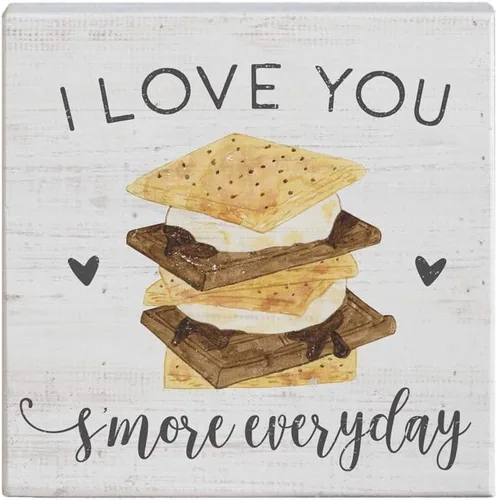 Vista 8 de Simply Said, INC Cuadrados de conversación pequeños - Camping: For When 5 Stars is Not Enough - 5.25 x 5.25 in Distressed Rustic Sign STS1622