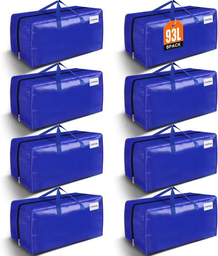 Vista 12 de BlissTotes Bolsas de mudanza, suministros de mudanza resistentes y bolsas de almacenamiento, bolsas de embalaje extragrandes, cajas con bolsillos