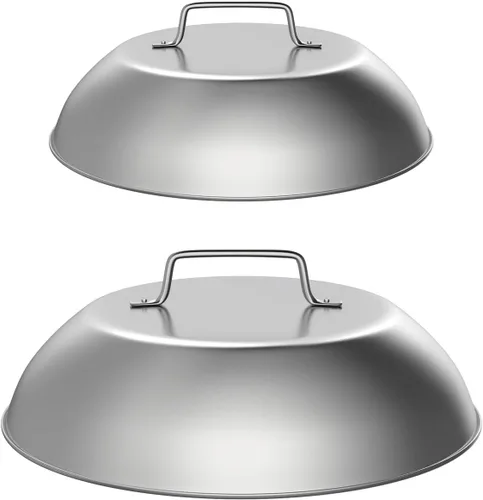 Vista 9 de SafBbcue 2 juegos de accesorios para parrilla de 12 pulgadas, cubierta de cúpula de fusión de quesos para Blackstone, Pitboss, Camp Chef Vapor Pizza
