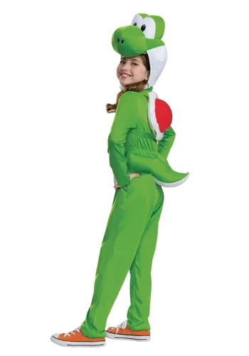 Vista 8 de Disfraz Deluxe de Yoshi de Super Mario Brothers para Niños Multicolor