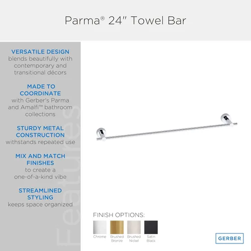 Vista 4 de Gerber Soporte para toallero de fontanería Parma