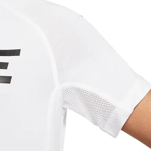 Vista 5 de Nike Kids Boy's Pro Short Sleeve Fitted Top (Big Kids) WhiteBlack