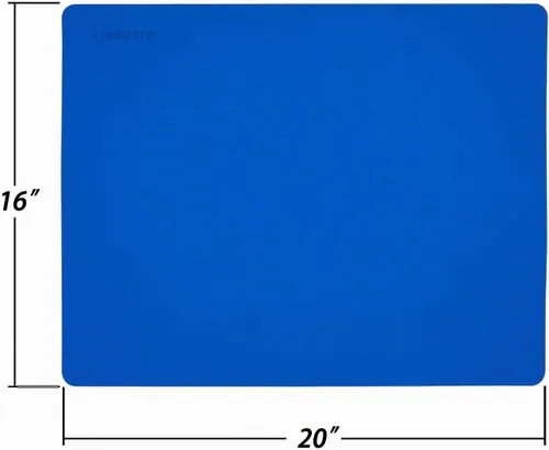 Vista 2 de LONGFITE Alfombrilla grande de silicona para mostrador de 19.68x15.74 pulgadas, mantel de mesa multiusos, protector de encimera, alfombrilla