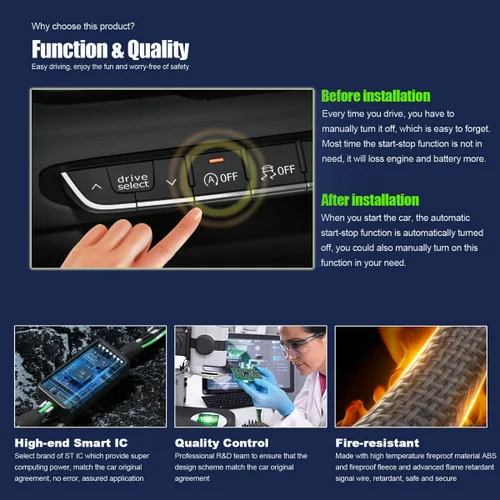 Vista 5 de Dispositivo Cable Cancelador Eliminador del Sistema de Motor de Arranque y Parada Automático A Apagado Eliminar/Desactivar/Cancelar Función