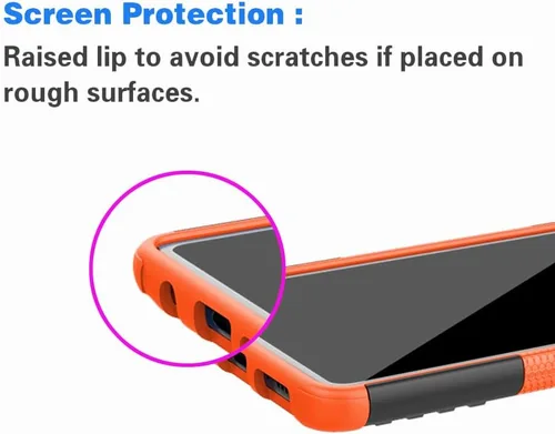 Vista 5 de Asuwish Funda de teléfono para A51 XW US Naranja