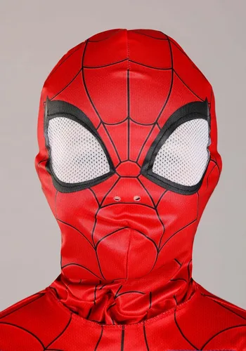 Vista 8 de MARVEL Boys Deluxe Spider Man Costume, Kids Spiderman Superhero Halloween Costume for Child - Officially Licensed