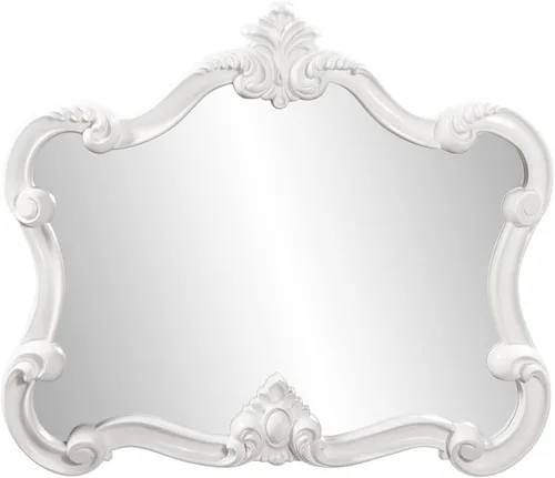 Vista 25 de Howard Elliott - Espejo decorativo rojo Talida antiguo para pared, gran punto focal rectangular, para dormitorio, sala de estar y tocador, espejo