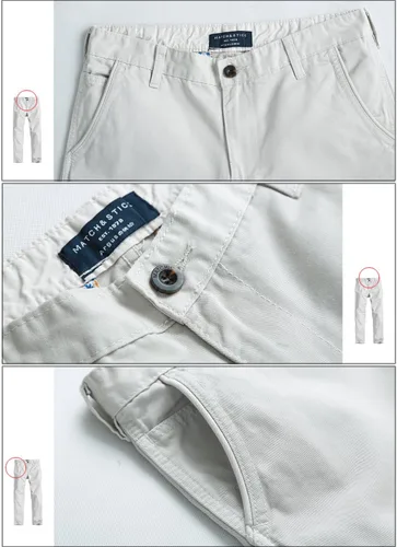 Vista 5 de Match Men's Athletic Fit Straight Leg Casual Pants #8036