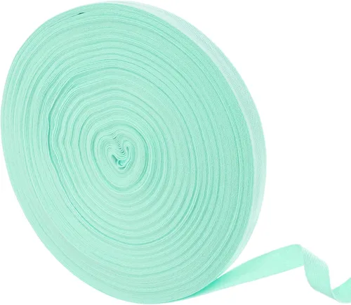 Vista 57 de uxcell Cinta de sarga de algodón de 50 yardas, cinta de espiga de 3/8 pulgadas para coser ropa, manualidades (azul)