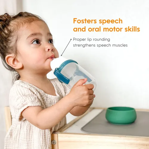 Vista 8 de Taza de Pajita NumNum para Bebé, Taza de Pajita con Peso, Tazas Sippy a Prueba de Derrames con Pajita para 6-12 Meses, Tazas para Beber para Niños