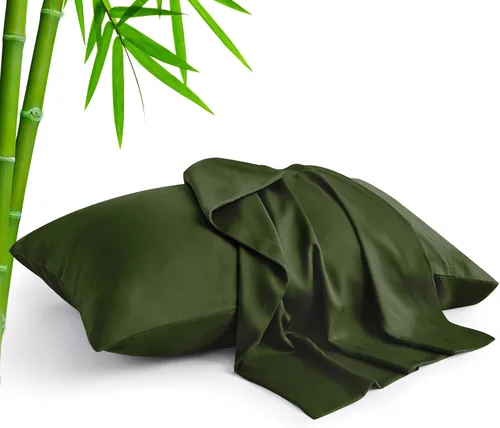 Vista 12 de BEDELITE - Juego de 2 fundas de almohada con solapa, tamaño estándar, rayón de bambú, frescas, suaves y transpirables, para personas calurosas