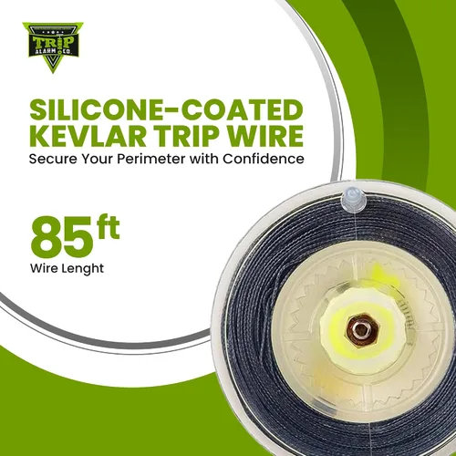 Vista 4 de Alarma de viaje Kevlar cable de viaje en carrete reutilizable (85 pies)