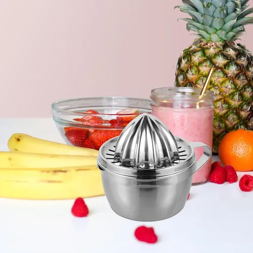 Vista 4 de Cabilock Multi-function Manual Lemon Juicer and Citrus Squeezer Stainless Steel Handheld Press for Home Kitchen Fruit Juice Extraction