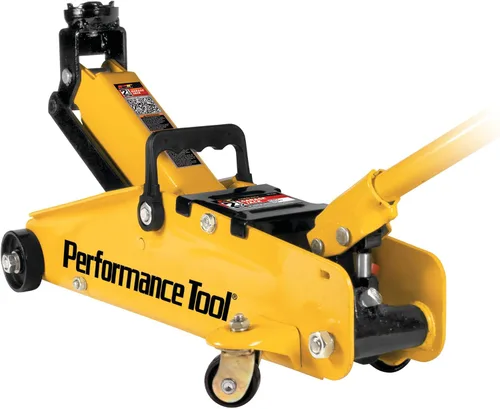 Vista 6 de Performance Tool W1640 gato de garaje de 2-1/2 toneladas, (5,000 lbs.) elevación de 5-15.5 pulgadas, ruedas giratorias, para autos/camiones