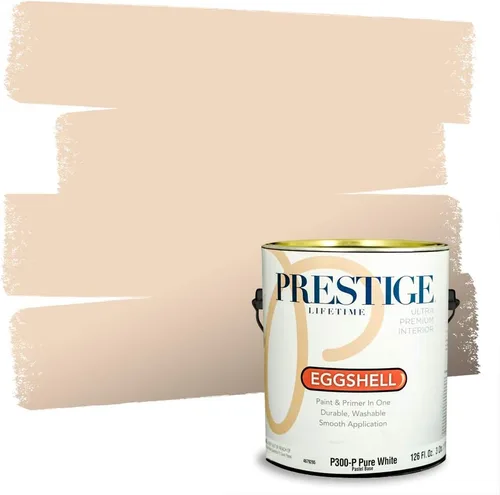 Vista 46 de PRESTIGE Pintura exterior e imprimación en uno, bronceado Aberdeen, plano, 1 galón