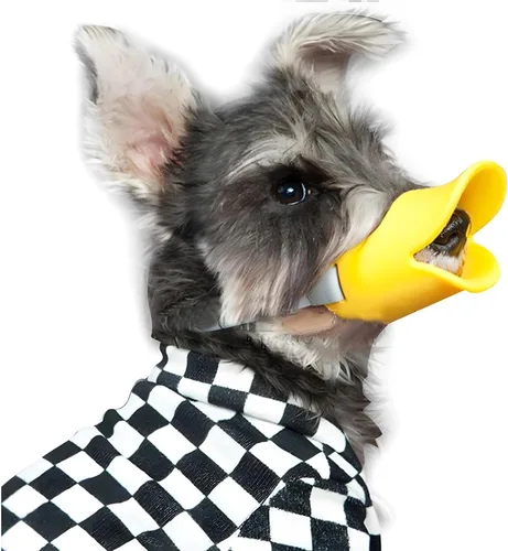 Vista 4 de Boca con Forma de Pato Anti Mordidas de Nacoco, Coberturas de Boca para Perro, Equipo de Máscaras para Hocico de Mascotas, Material de Silicona