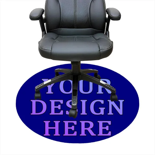 Vista 120 de Tapete redondo personalizado para silla de escritorio de oficina, diseño de tu propio logotipo de foto, texto, alfombrillas circulares