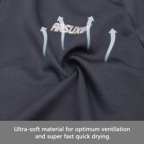 Vista 21 de ARSUXEO Camiseta de ciclismo de manga corta para hombre 636