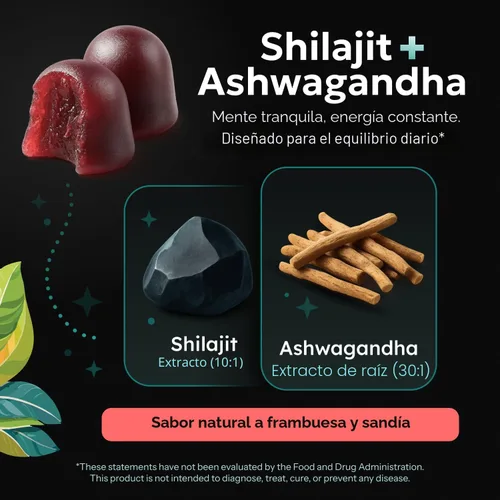 Vista 9 de Gomitas potenciadoras de libido femenina para mujeres, reductor de cortisol y suplemento para aliviar el estrés con shilajit y ashwagandha