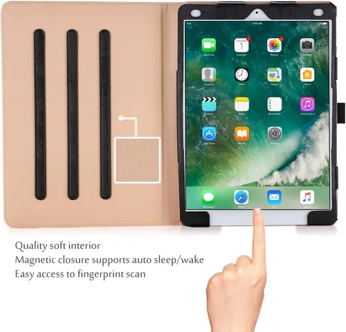 Vista 2 de ProCase Carcasa para Apple iPad Pro de 10.5 - Carcasa para Apple iPad Pro de 10.5 pulgadas 2017, con múltiples ángulos de visualización, con Negro