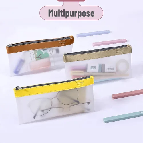 Vista 7 de Mr. Pen - Estuche transparente para lápices, paquete de 3, estuche transparente para lápices, bolsas para lápices