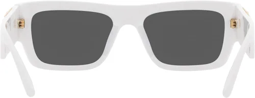 Vista 4 de Versace Gafas de sol para hombre marco blanco lentes gris oscuro 2087in