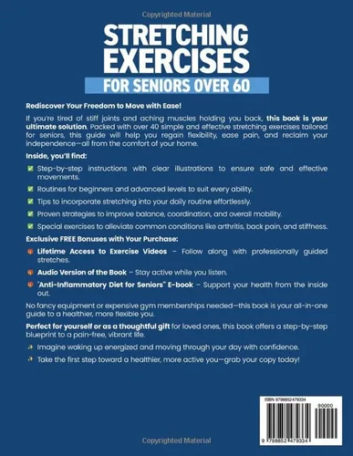 Vista 2 de Stretching Exercises for Seniors over 60 Simple Workouts to Restore Your Flexibility, Reduce Stiffness, Relieve Pain, and Feel Younger than Ever